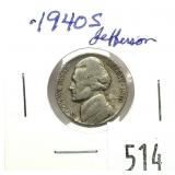 1940-S Jefferson nickel