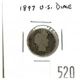 1897 Barber dime
