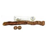Roll of 1964 Canadian cents, BU