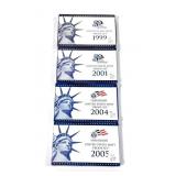 x4- Proof sets 1989-2005, -x4 sets, Sold by the