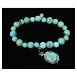 21st and Stone sterling turquoise bracelet