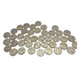 Lot of 1951 nickels, 40 pcs.
