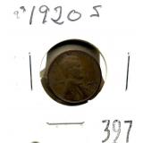 1920-S Lincoln cent