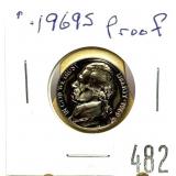 1969-S Proof nickel