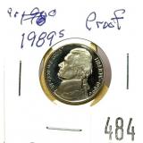 1989-S Proof nickel