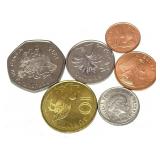 Lot of world coins, 5 pcs.
