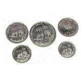 State of Eritrea coins, 5 pcs.