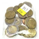 Lot of Euro coins, 24 pcs.