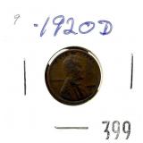 1920-D Lincoln cent
