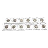 x12- Quarters, 90% silver, -x12 quarters,