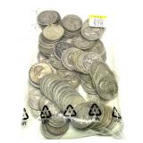 x100- Quarters, 90% silver, -x100 quarters,