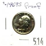 1969-S Proof quarter
