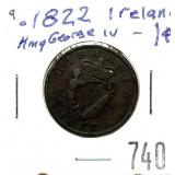 1822 Irish 1 cent