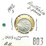 1942 Australian 3 pence
