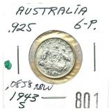 1943 Australian 6 pence