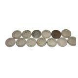 x13- Liberty nickels, mixed dates, -x13 nickels,