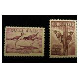 Cuba C145, C146 MNH, CV $65