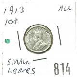 1913 Canadian 10 cents