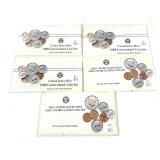 x5- Mint sets 1988-1989, -x5 sets, Sold by the