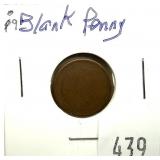 Blank planchett Lincoln cent