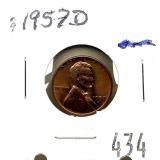 1957-D Lincoln cent