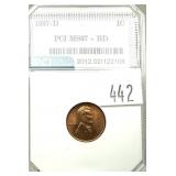 1957-D Lincoln cent, PCI slab certiied MS-67