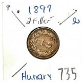 1897 Hungary 2 filler