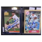 Lot, 2 Doug Drabek signed cards:1994 Score #426;
