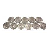 x11- Eisenhower dollars, mixed dates, -x11 dollars