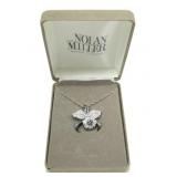 Nolan Miller orchid necklace