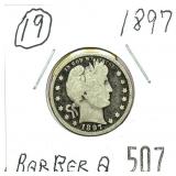 1897 Barber quarter
