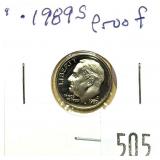1989-S Proof dime