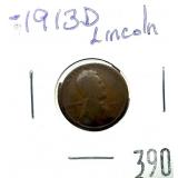 1913-D Lincoln cent