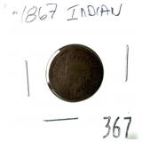 1867 Indian Head cent