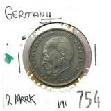 1973 German 2 marks