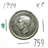 1944 Canadian half dollar