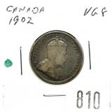 1902 Canadian quarter