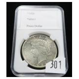 1926 Peace dollar, BU