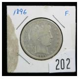 1896 Barber half dollar