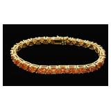 Suzanne Somers 7' sterling silver gold wash
