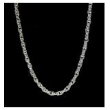 Sterling silver 22' rope chain, new, 3.7 grams