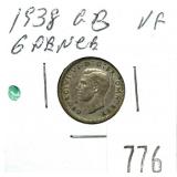 1938 English 6 pence