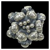 Sterling silver vintage large flower ring,