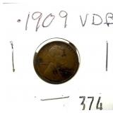 1909 VDB Lincoln cent