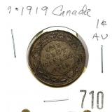 1919 Canadian large cent