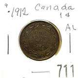 1912 Canadian large cent