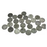 Lot of steel cents, 26 pcs.