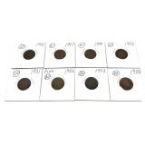 x8- Indian Head cents, -x8 cents, Sold by