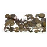 Lot of wheat cents, 60 pcs.