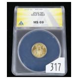 2022 $5 Gold Eagle, ANACS slab certified MS-69